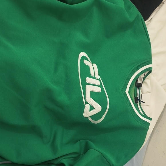 Fila Emerald Green Crewneck with White Logo XXL Brand New - Picture 1 of 4